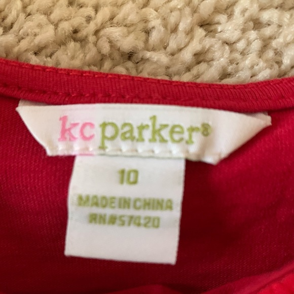 KC Parker for Hartstrings Red Dress.  Girls Size 10 - Picture 9 of 9